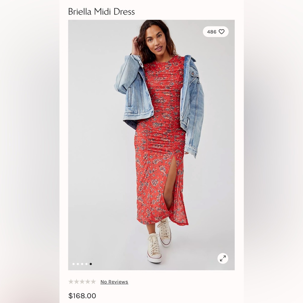 Free people Briella midi dress